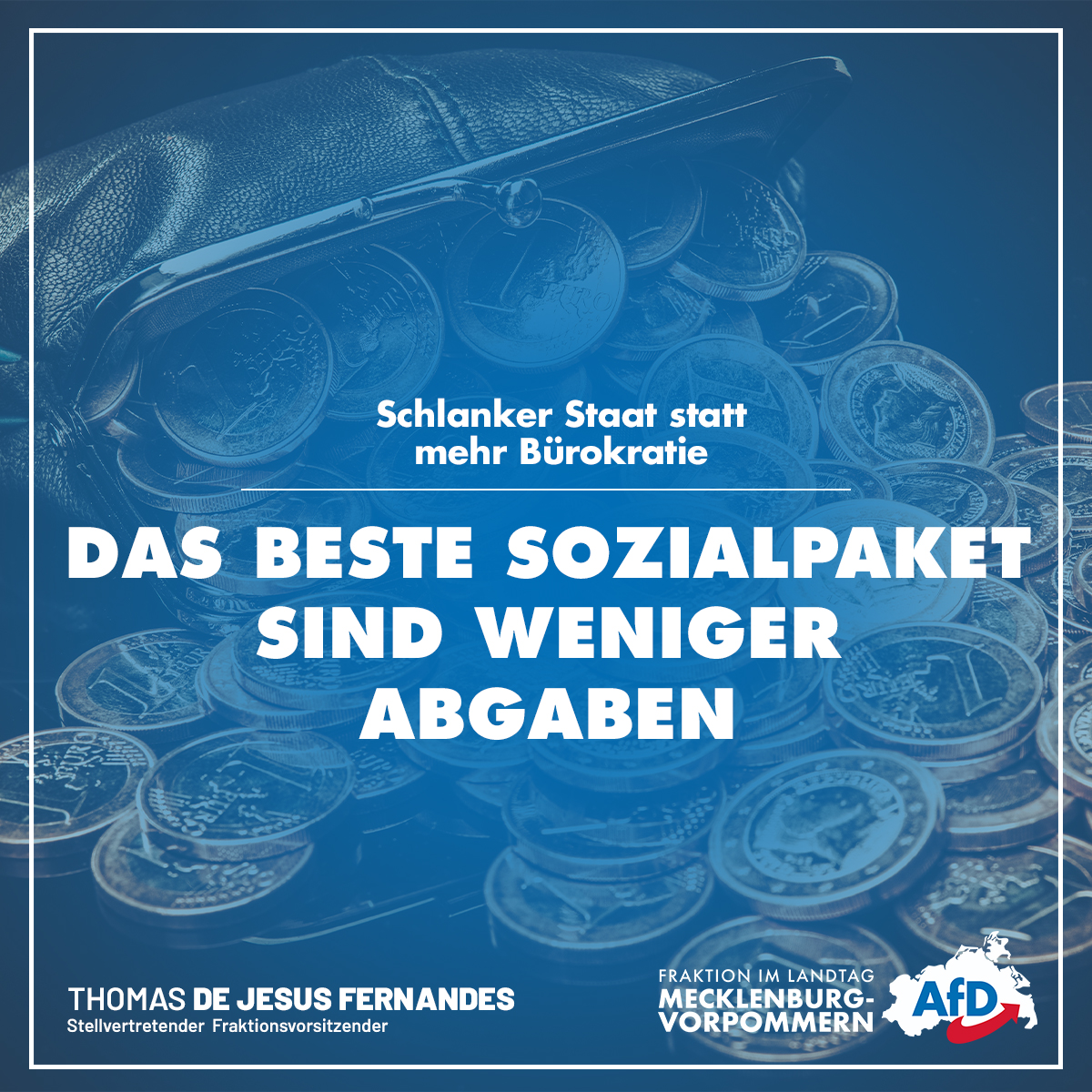 AfDFraktion_MV's tweet photo. +++ Das beste #Sozialpaket wäre ein schlanker #Staat +++
Trotz steigender Produktivität verzeichnet #Deutschland mit steigender #Staatsquote explodierende #Sozialkosten. Dazu @MdLFernandes: https://t.co/ZEsHZDj77h #SfgD #ltmv #LandtagMV https://t.co/V7Ec0bNCRT