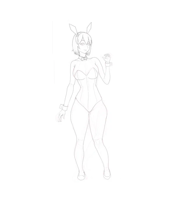 ありがとうストーブいい暖房です線画できた 