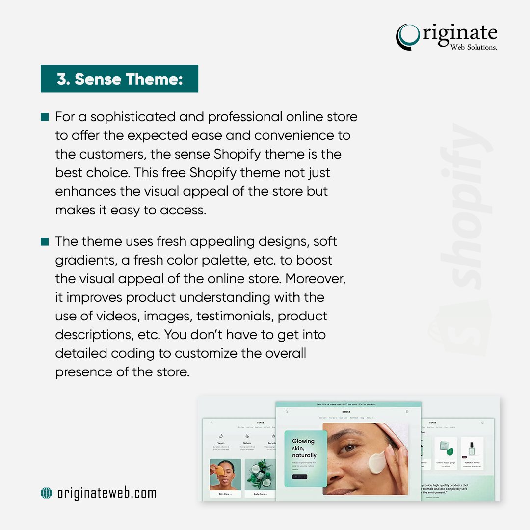 OriginateWeb's tweet image. The Top Highest Converting Shopify Themes in 2022
#shopifydevelopers #shopifypartners #shopifydesigner #ecommercebusiness #webdesigner #shopifyaccelerator #developer #business #ecommercedevelopment #didyouknow