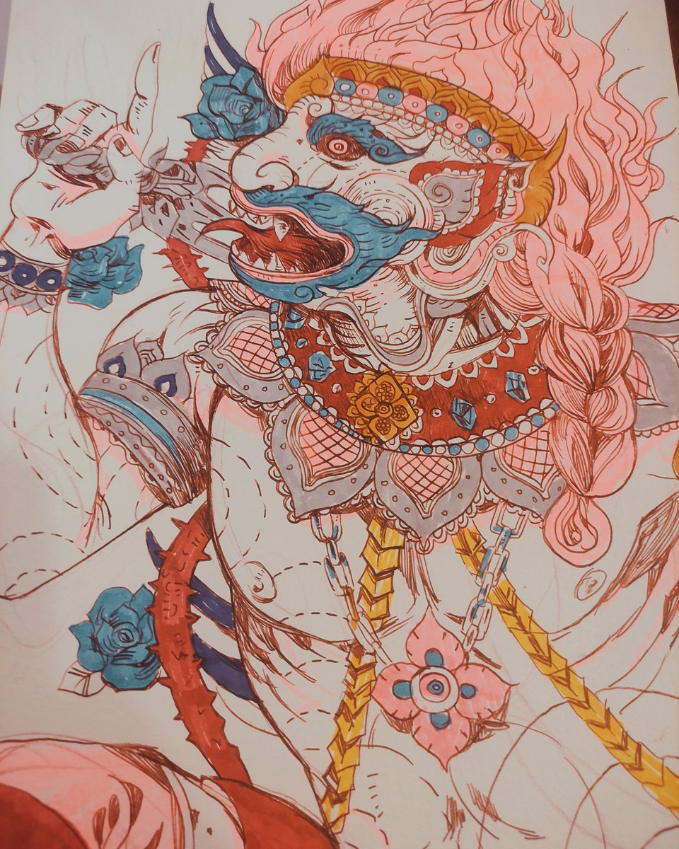 'portrait of Hanuman'