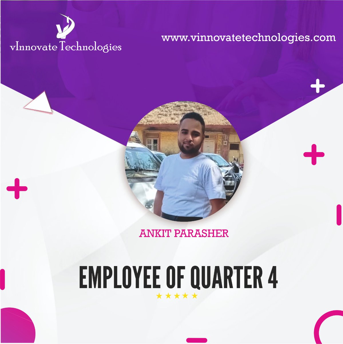 vInnovateTechn2's tweet photo. We are delighted to award Ankit Parasher with the title of "Employee of  Quarter 4 -2022" for his major contribution to the effective delivery of  RDCO, Retreat, Arya Home, Durga software.
#employeeappreciation #project #vinnovatetechnologies #softwaredevelopment https://t.co/CD6s6mV5oO