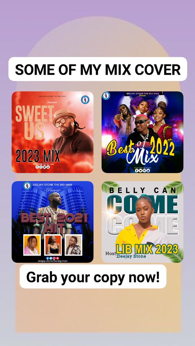 Grab your copy now!
youtube.com/@deejaystone231