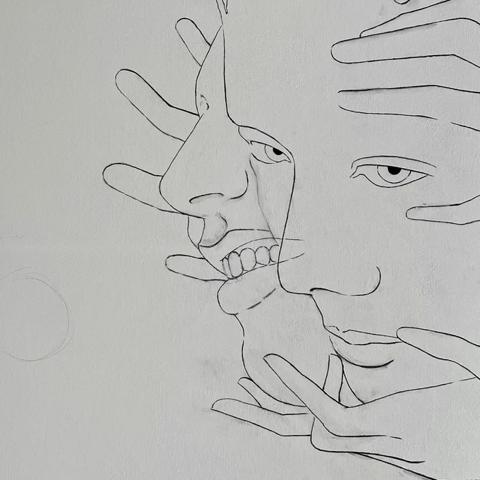 gm
Some line work from a painting I started yesterday 