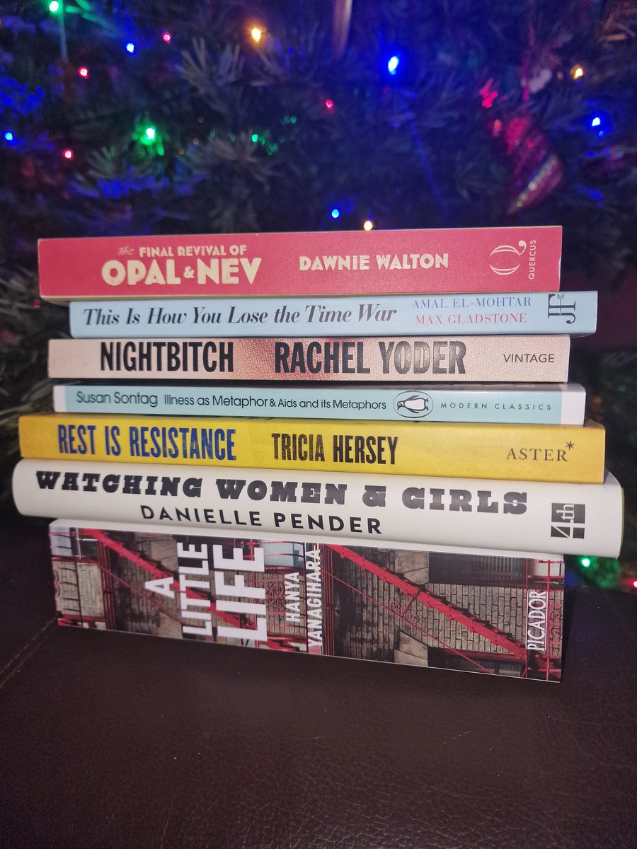 educatingrae's tweet image. Christmas book stash or January reading list? #bookpile #reading #books