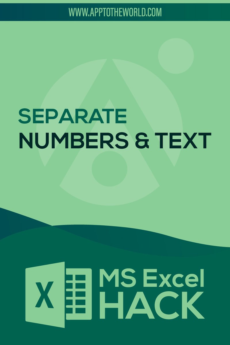 AppToTheWorld's tweet photo. Separate Numbers and Text from Data .
Read : https://t.co/vTNswUS3Xd
Watch Tutorials : https://t.co/CED2mWOx9W

Learn How To Separate Numbers and Text from range of Data.

#msexcel #exceltricks #exceltips #learnexcel #excelcourse #excelhack #elearning #data https://t.co/2svVHpfJ9J