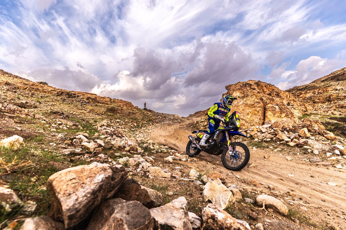 TVS_Racing's tweet photo. Stage 1 gave a glimpse of what is to come as the riders were #DeterminedToDominate the tough terrains of #Dakar2023. @harithnoah8 finished at P24 overall, and as P23 in Stage 01. Swipe to catch the best moments 📸 from an enthralling day of rally action!
#TVSRacing #Motorsports https://t.co/kFzwJbJhT1