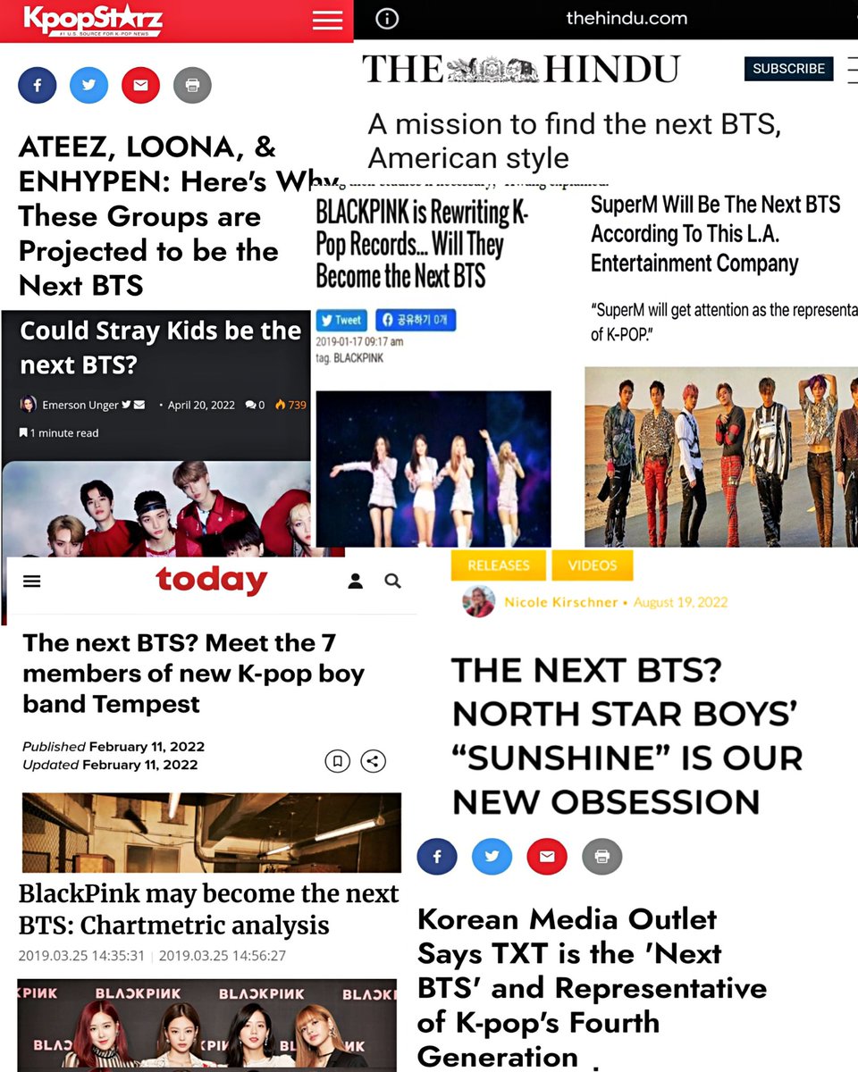queky_'s tweet photo. "BTS doesnt have an impact..bts didnt paved the way"

Meanwhile the industry: https://t.co/11TGkeDfzm