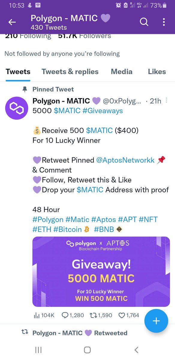ingute1009's tweet photo. @0xPoIygon_ @AptosNetworkk Done! 0x8526238d216F51158C916F59Be7677B963efd45E https://t.co/qnr8f95MSW
