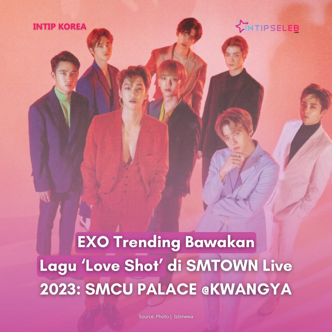 intipseleb's tweet photo. EXO mengobati rindu penggemar dengan tampil secara grup di SMTOWN Live 2023 pada Minggu kemarin (1/1). Bahkan EXO pun langsung menjadi trending di media sosial Twitter karena penampilan mereka saat membawakan lagu ‘Love Shot’.
Selengkapnya di https://t.co/5xLBhDulif
#IntipSeleb https://t.co/gckRrZANtj