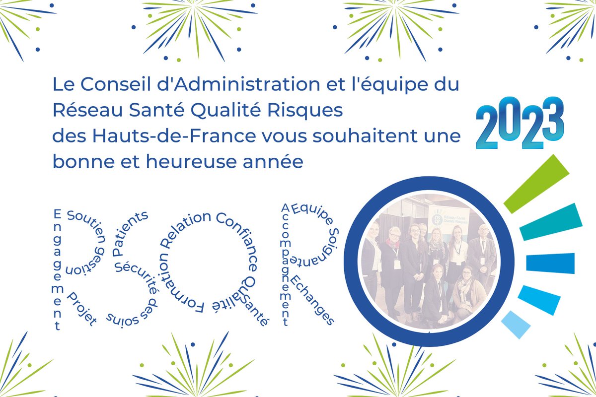 Le Conseil d'administration et le Réseau Santé Qualité Risques vous souhaitent une bonne et heureuse année 2023 🤩
#voeux2023 #bonneannée #newyear #newgoal #santé #qualité #risques