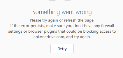 rouaiha's tweet photo. Oh, #Microsoft is victim blaming again. #OneDrive doesn't work. In the browser. And they're accusing me. #fail https://t.co/w3VOil60Jy
