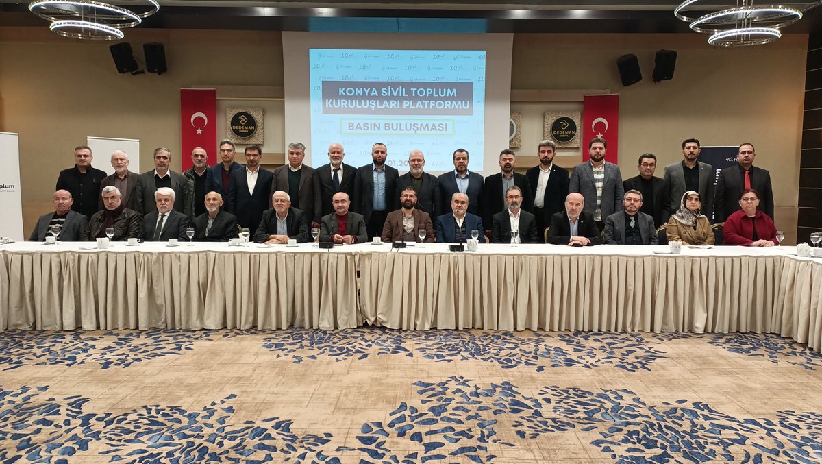 KonyaSTKpltfrm's tweet photo. KONYA STK PLATFORMU BASIN BULUŞMAMIZ
Kırk yıllık bir yolculuğun, kırk yıllık bir hafızanın geldiği noktayı ve yeni dönem yol haritamızı Kamuoyuyla paylaşmak üzere bugün bir araya toplanmış bulunmaktayız. https://t.co/iBoeASacIA