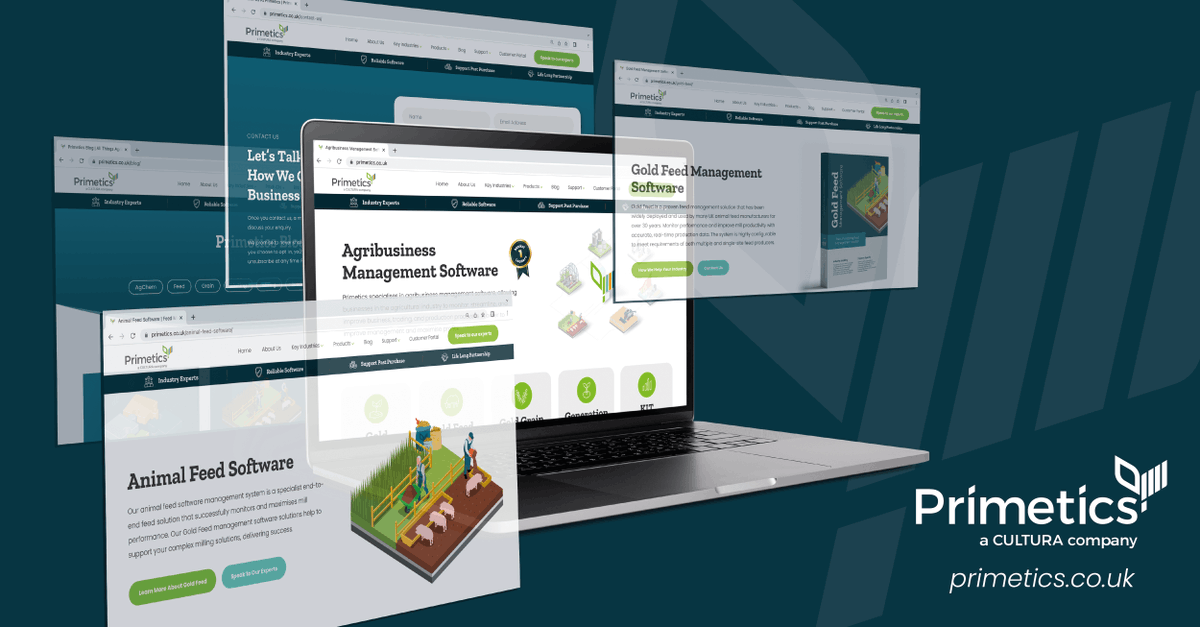 primetics's tweet photo. As another year begins, we gave our website a slight refresh! Head over to learn all about our dedication to the industries we serve and our leading suite of powerful software solutions!

https://t.co/ttveH5MN9h

#Primetics #Website #Agriculture #Feed #Grain #Seed #Milling https://t.co/yBXd9kglXn