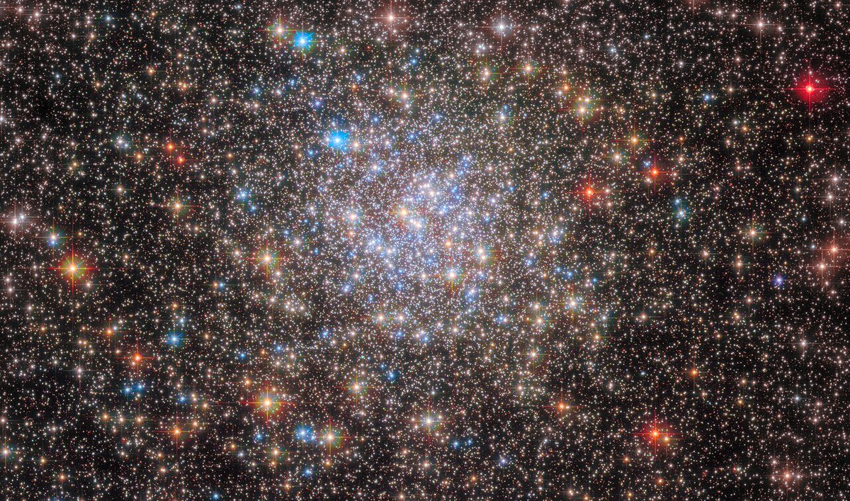 HUBBLE_space's tweet photo. 1/ 🎆 We hope you had a starry start of the new year! This globular cluster lies less than 50,000 light-years from Earth in the Ophiuchus constellation. https://t.co/8B3F8D8yy0