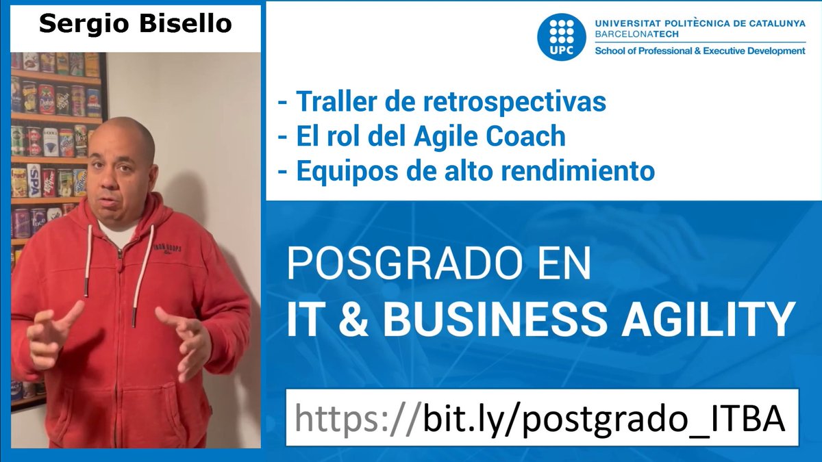 AlexBallarin76's tweet photo. @sbisello nos explica sus clases en el postgrado Business &amp; IT Agility en @UPC_School.

📆 Comienza el 21 de febrero en formato virtual, en horario compatible con España y Latinoamérica. 

👉Vídeo: https://t.co/JOjZ5D7hte

💡Más info del postgrado: https://t.co/Lp9zTsfLJy https://t.co/0su3iBznmW