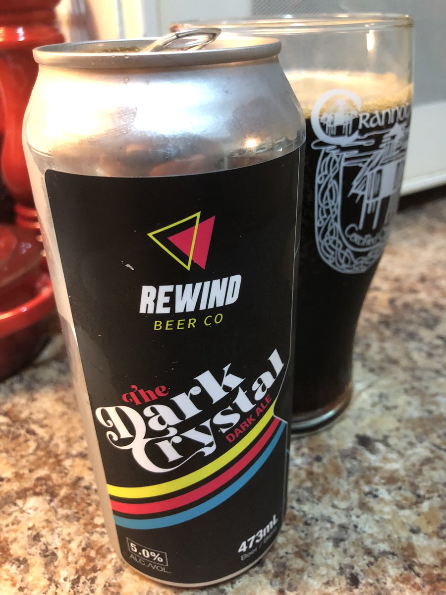 Assmandrful's tweet photo. Beer of the day! 🍺
#RewindBeerCo #TheDarkCrystal #DarkAle #Beer #PortMoody #BritishColumbia https://t.co/LijuRKBQT5