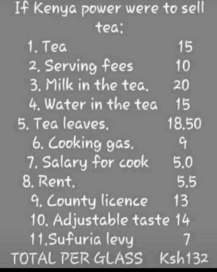 <a href="/pmusesya/">Tati</a> <a href="/KenyaPower_Care/">Kenya Power</a> If KPLC was to sell a cup of tea 😢