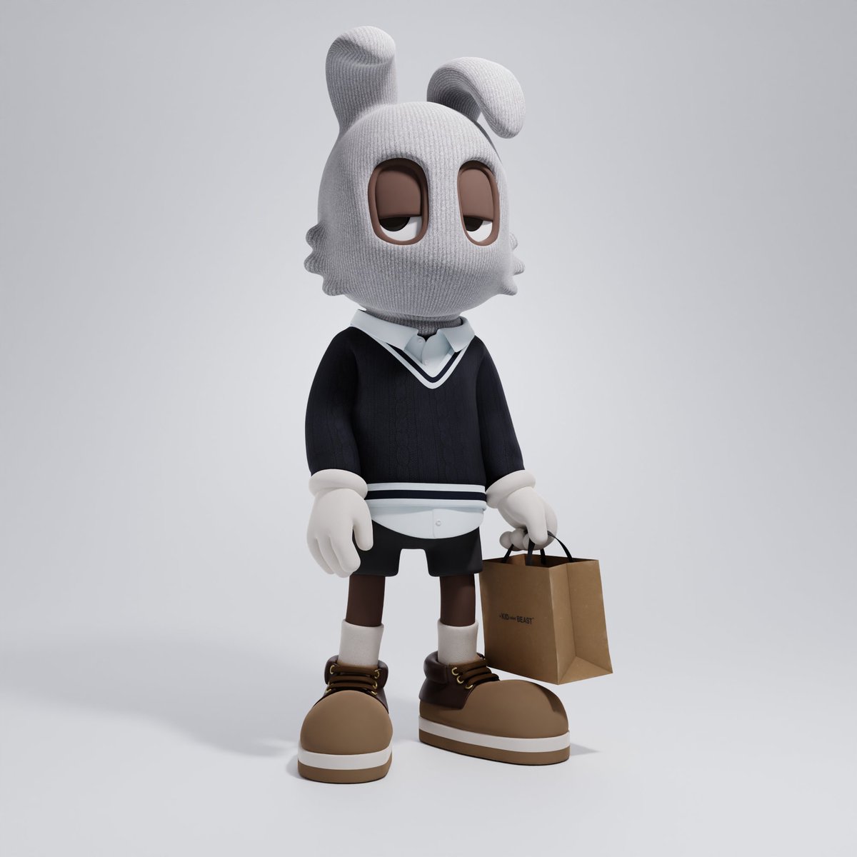 Breh, <a href="/MeowMrkat/">Mr Kat | Character Artist</a> the sneakers alone were worth the project delays. 💯
This is not a 1 of 1 btw. Just a regular kid beast! 👀