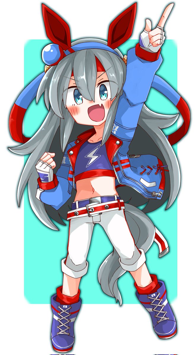 タマモクロス(ウマ娘) 「#デフォルメ絵描きの通常頭身絵どう描いてもなんかディフォルメチックになるぜ 」|ちゃっか♨Skeb募集中‼️のイラスト
