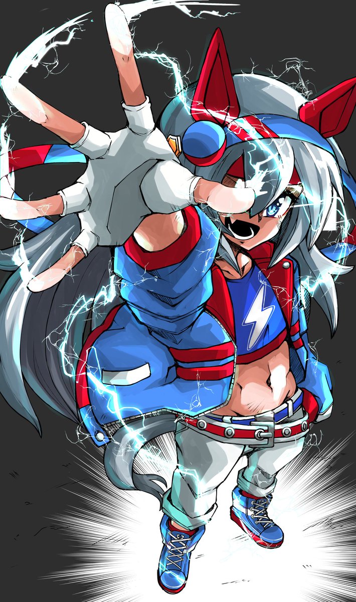 タマモクロス(ウマ娘) 「#デフォルメ絵描きの通常頭身絵どう描いてもなんかディフォルメチックになるぜ 」|ちゃっか♨Skeb募集中‼️のイラスト