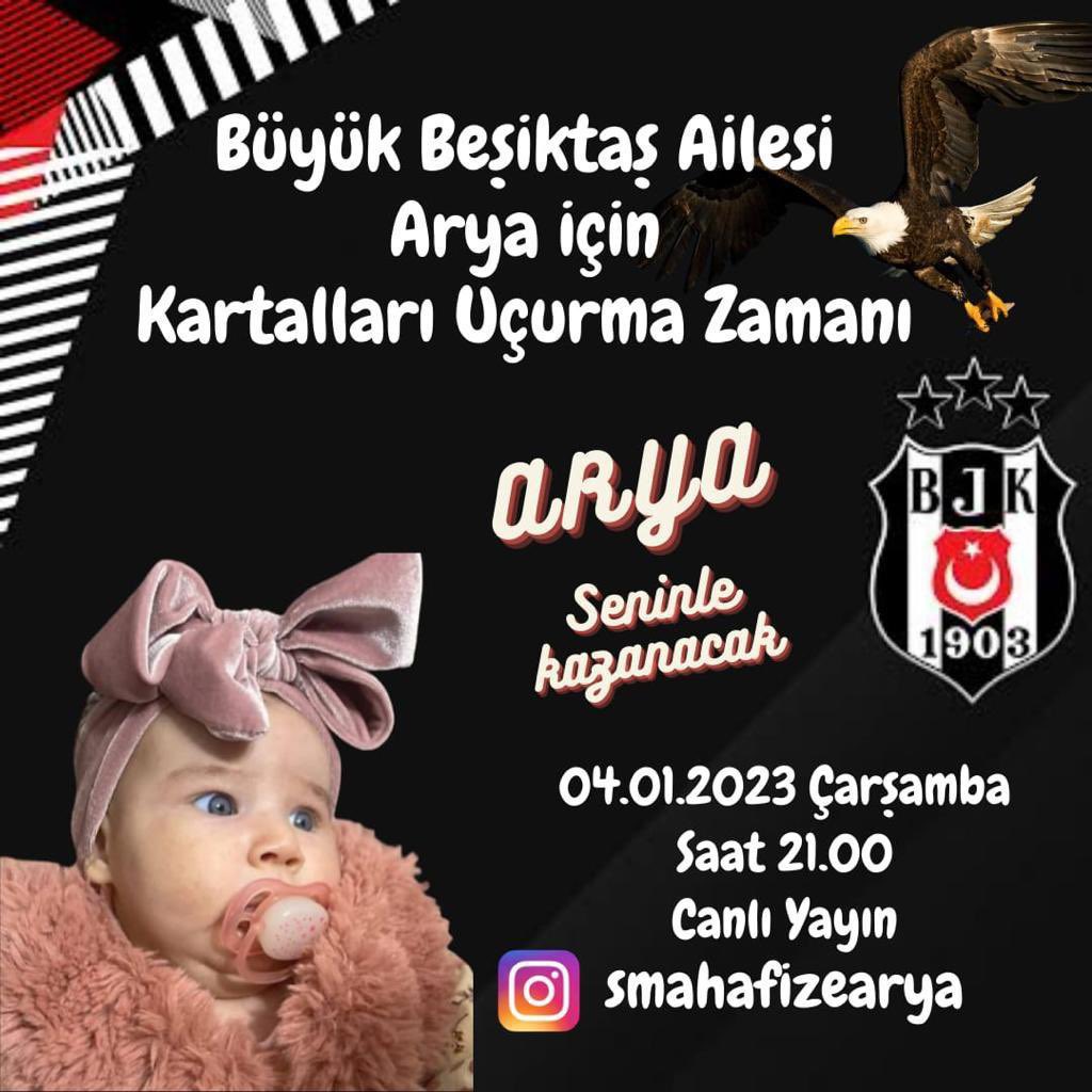 Arya Eryılmaz’a SMA Tip I hastalığı teşhisi konulmuştur. 

Hafize Arya bebeğin tedavisi için gereken ithal ilaçların toplam maliyeti 1.900.000 EURO tutarında olup sağlığına kavuşması amacıyla Isparta Valiliğince onaylı yardım kampanyası düzenlenmiştir.