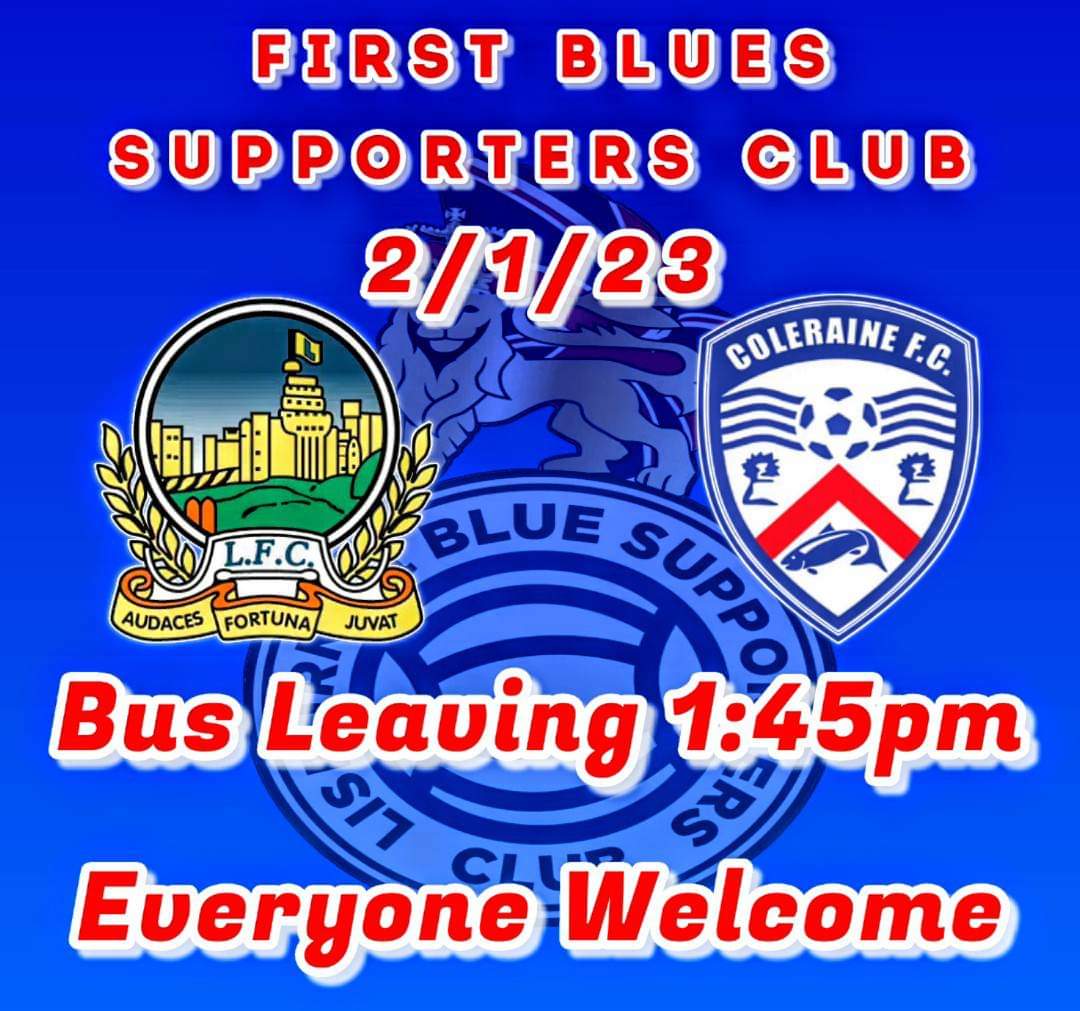 1stLisburnLSC's tweet photo. 1st big day in the club in 2023! Club open from 11am with entertainment from @LOBFB86 before the Old Firm match, followed by more entertainment from Big Stu!
The Champions also have a huge 1st game of 2023 v Coleraine at Windsor bus details below, visitors welcome 👇👇👇

AFJ 💙 https://t.co/7WGhEiVu1w