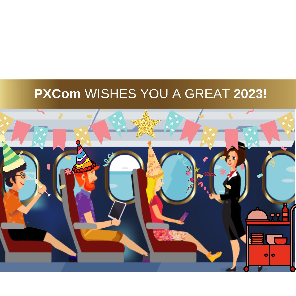 pxcom_media's tweet photo. We would like to thank all our valued customers, partners and friends for your valuable support and trust in us in 2022!
Looking forward to flying to new heights with you under clear blue skies this 2023.
Our warmest wishes from PXCom๐
#pxcom #ife #aviation #travel #airlines https://t.co/n8KmWXYWpz