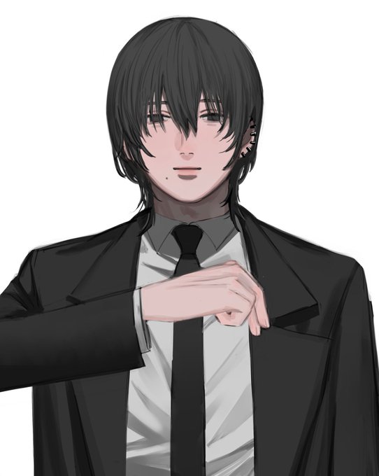 吉田ヒロフミ「#チェンソーマンウルフカット×公安のロングコート