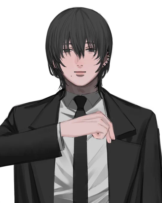#チェンソーマンウルフカット×公安のロングコート吉田ヒロフミ 