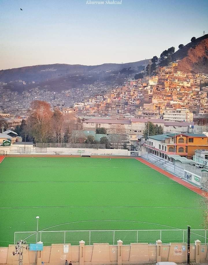 Hockey stadium 🏟 Abbottabad 🇵🇰
.
.
. 
📸: Khurram Shahzad
.
#Abbottabad #hockeystadium #kpk