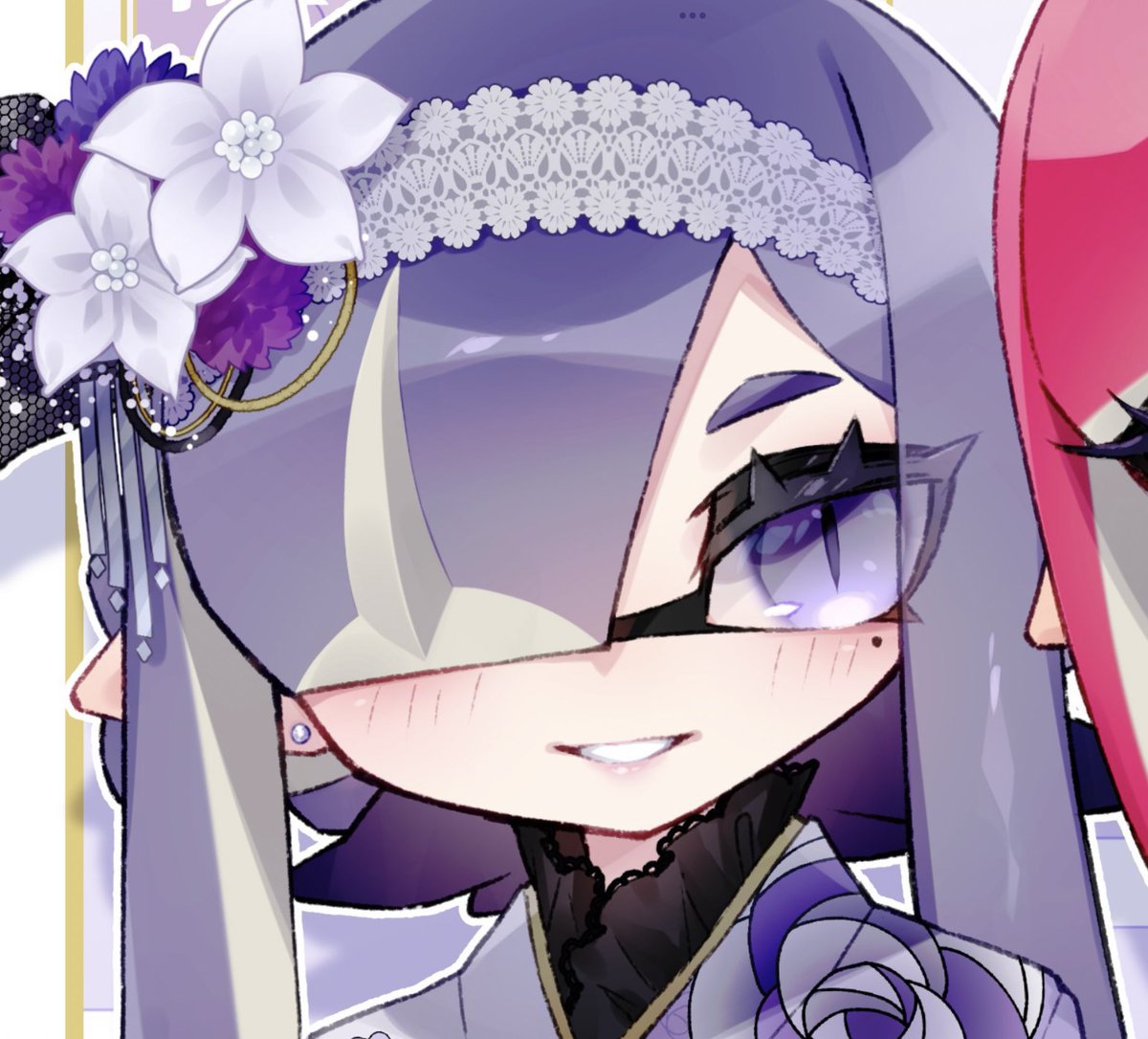 イカガール(スプラトゥーン) 「かお良… 」|VAZ🐺💙のイラスト
