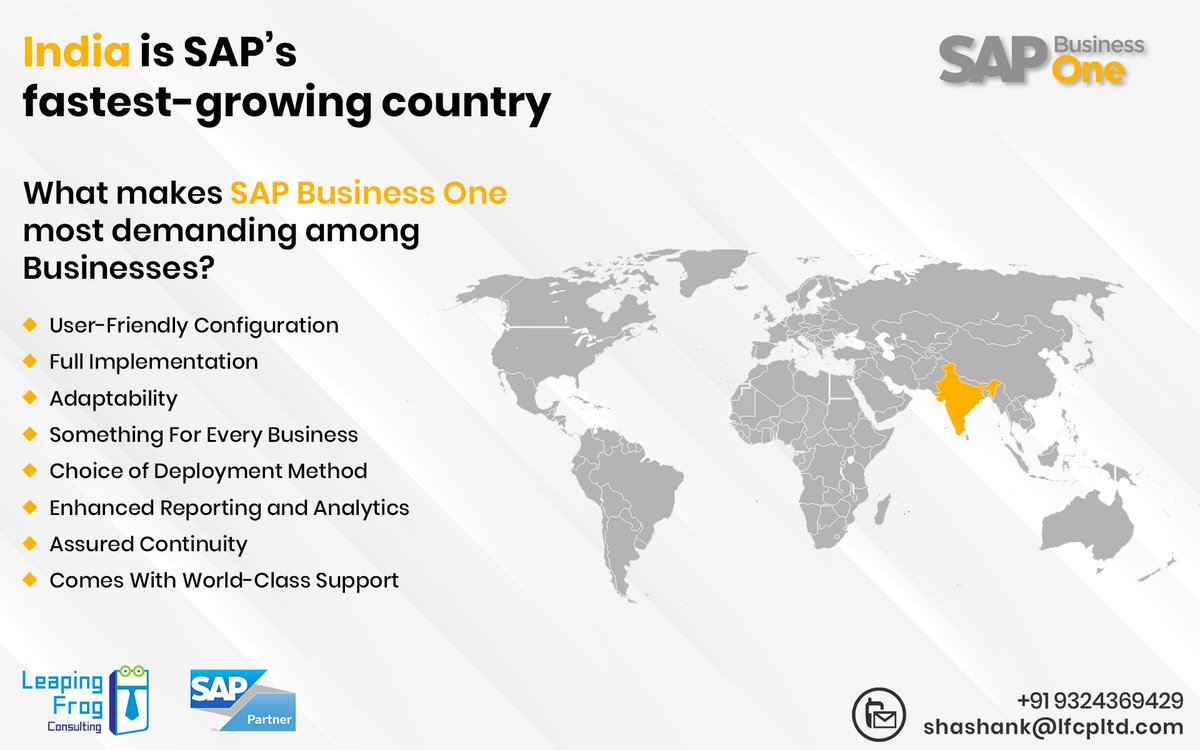 leapingFrogSAP's tweet photo. Welcome to the future of managing your small business! 🚀

#SAP Business One; is the most comprehensive, affordable, and user-friendly solution for managing your business.
Empower your organization now with SAP Business One. Try it risk-free today - https://t.co/hQO3p3Knew https://t.co/PzQVZChO1M