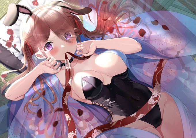 初バニー🐇👘
#イラスト 