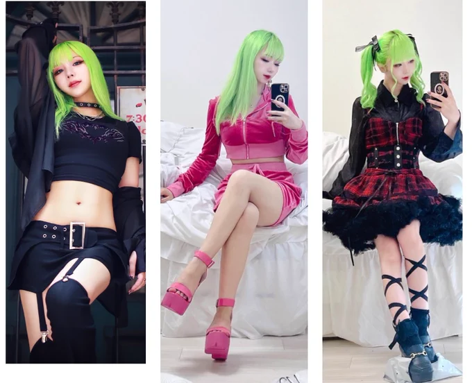 c.c.カラー服難しそうって言われるけど"つよつよファッション"でも"ロリータ系のかわいい服"でも"全身傾向どピンクギャル服"でもなんでもいけるよ 