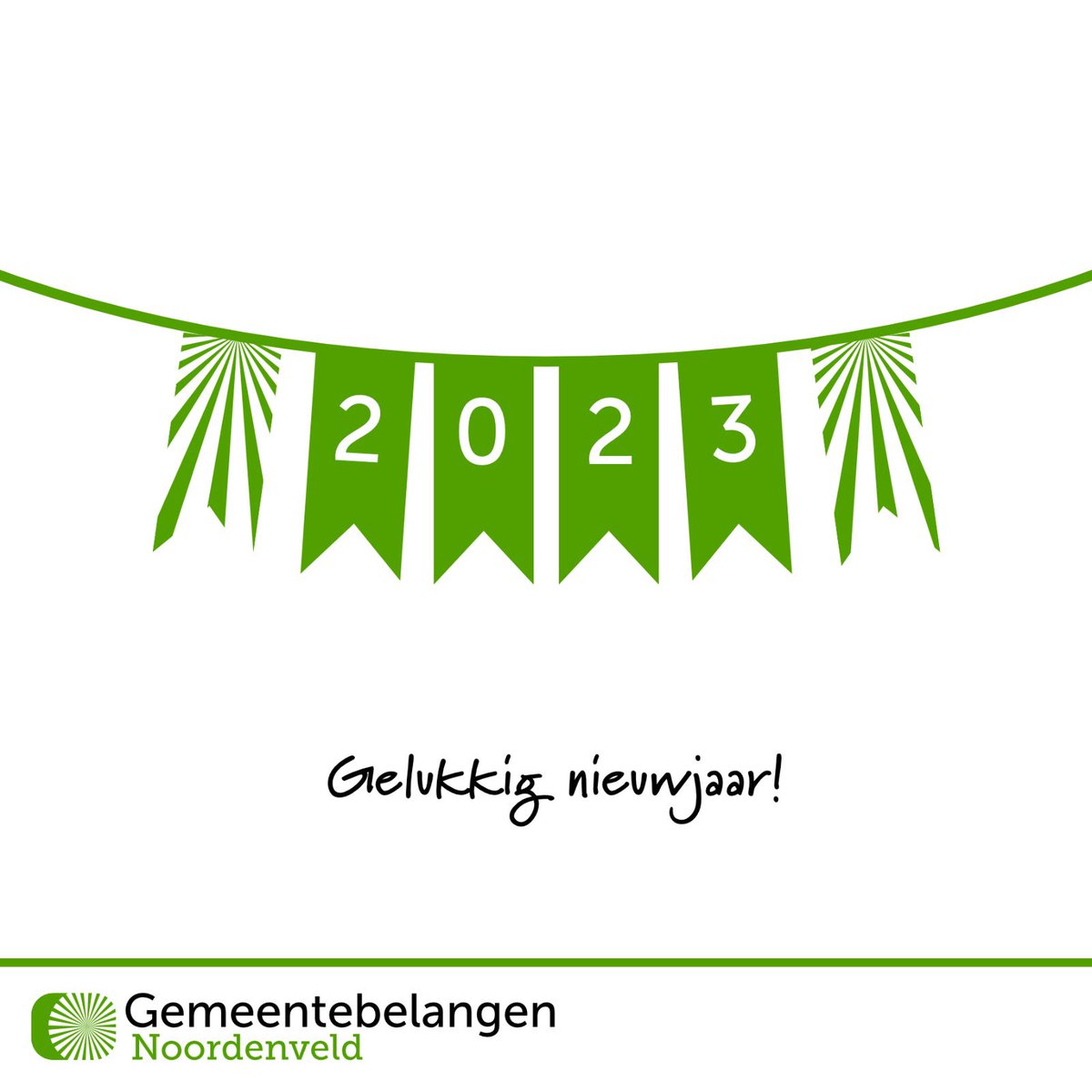 Gemeentebelangen Noordenveld wenst iedereen een gelukkig en gezond 2023!