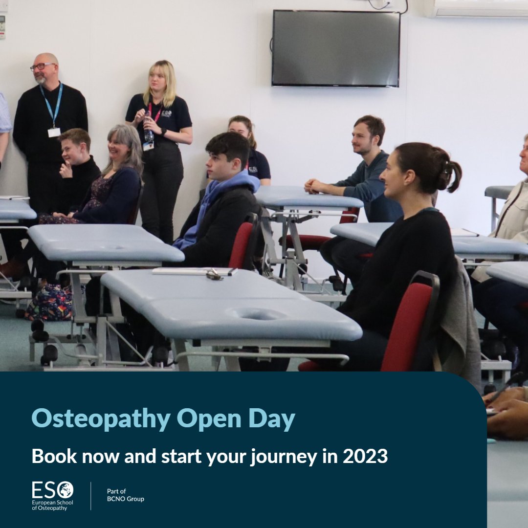 Our four-year undergraduate degrees provide all the skills you need to become a registered osteopath.

Find out more or book an open day - eso.ac.uk/open-days/

#happynewyear #osteopathy #manualtherapy #ahp #healthcare