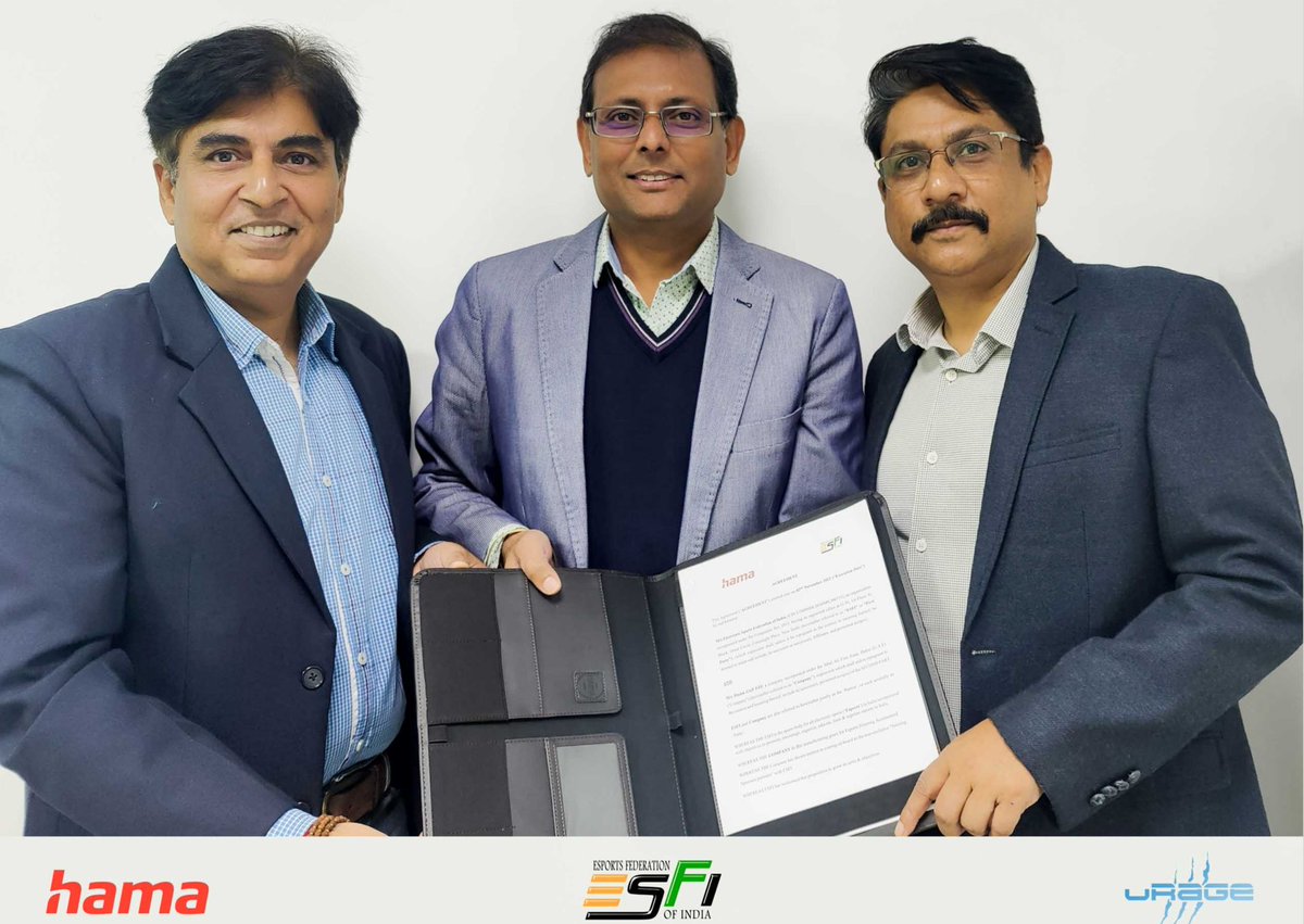 HamaGulf's tweet photo. It is with great pleasure that we announce our partnership with the @esfindia. With this agreement, uRage our PC gaming accessories lineup, will be the official training partner for the Indian esports team. https://t.co/L33sjnoI2Z