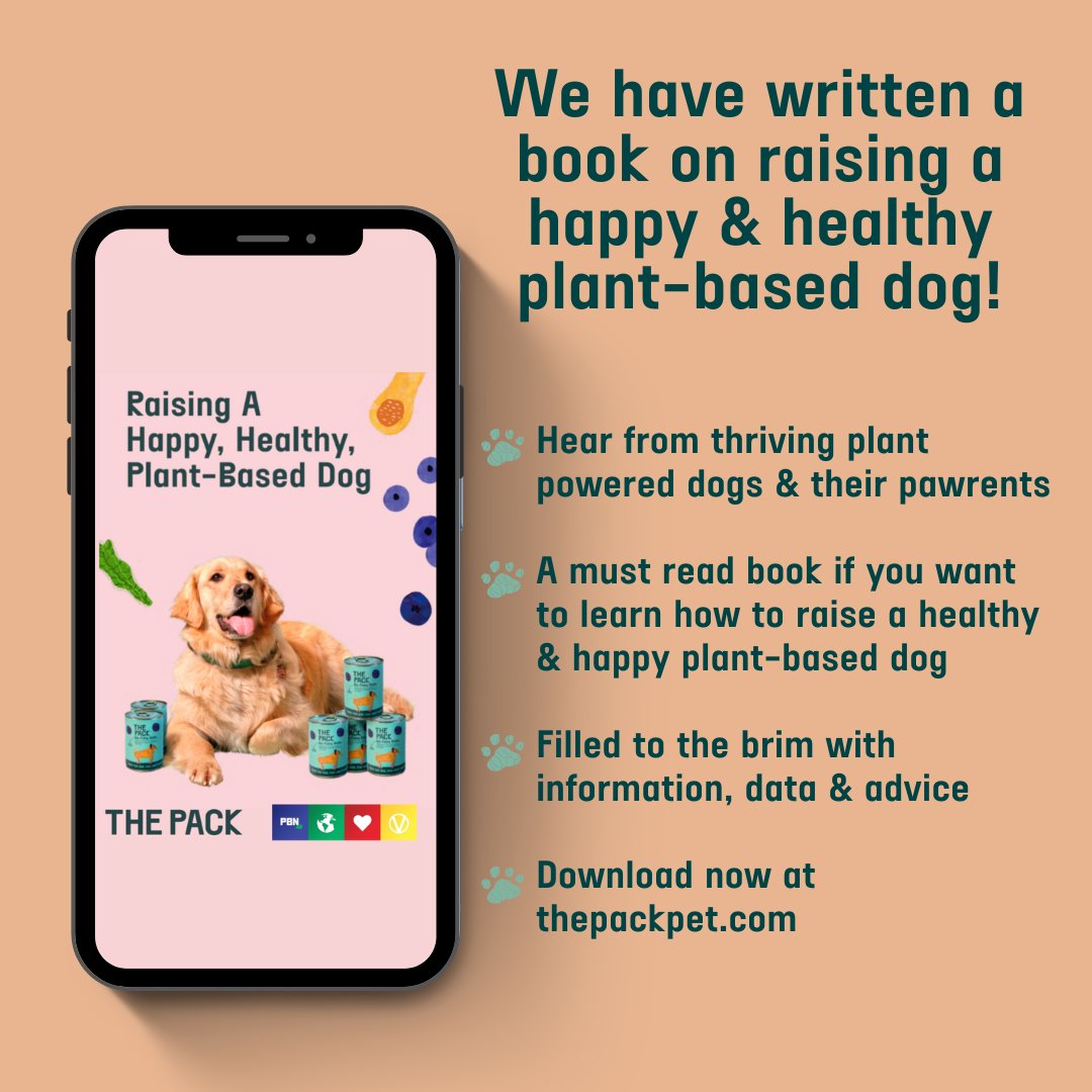 thepackpet's tweet photo. WE’VE WRITTEN A BOOK 📚 and the good news it is completely free! This book covers all things on how to raise a healthy and happy plant-based dog 🐶 Thanks to @PlantBasedNews for partnering with us to make this book. Head here to download the book now: https://t.co/Gcr2unBzg6 https://t.co/0oYe3ktMLt