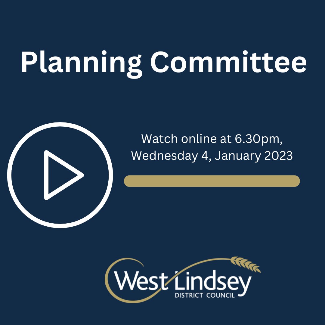 WestLindseyDC's tweet photo. The Planning Committee will meet on Wednesday for their first meeting of 2023 at the Guildhall, Gainsborough.

The meeting will begin at 6.30pm - follow the link below for more information:

https://t.co/zSiCHG7lgh 
#PlanningCommittee #2023 https://t.co/9FD0bmAeBN
