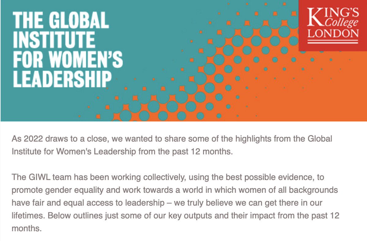 King's Global Institute for Women's Leadership tweet media