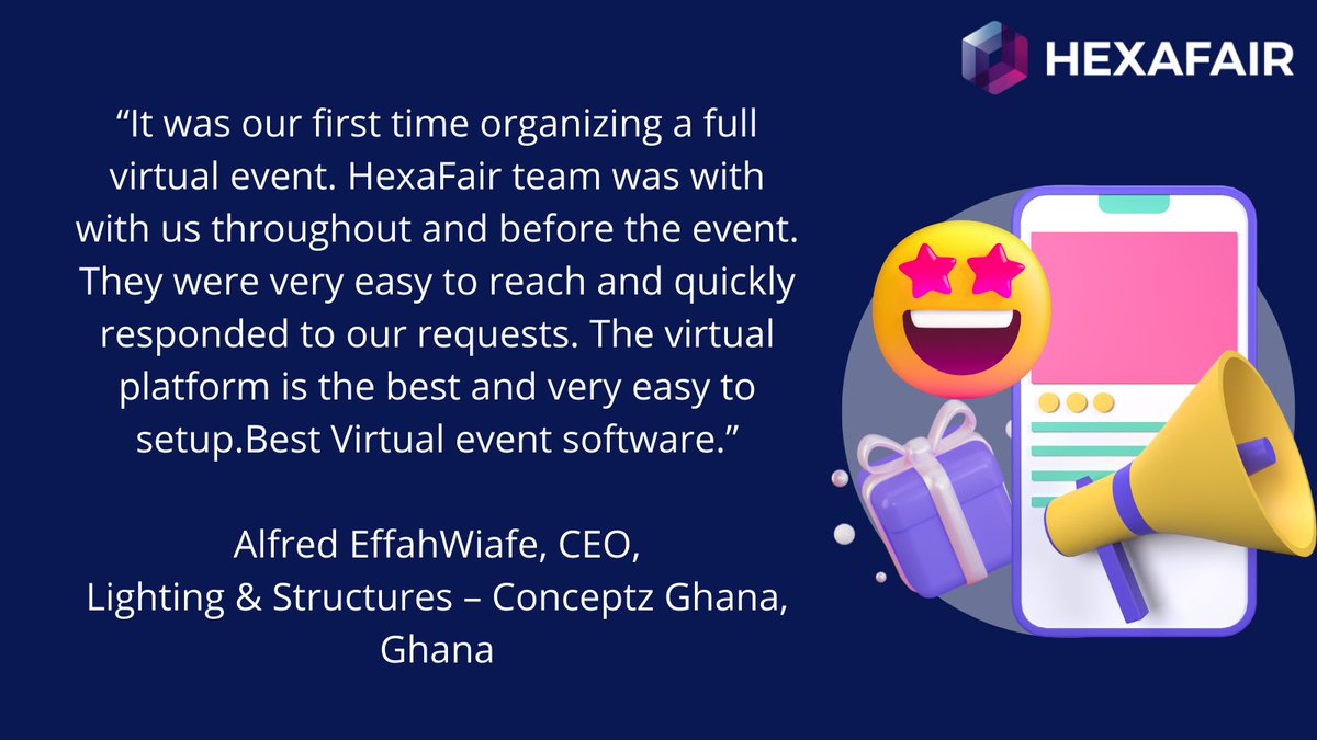 Testimonials always fuels up even more to innovate and create wonderful virtual experiences.💓

rfr.bz/t5gqzqw

#customertestimonial #happyclients #virtualcareerfair #testimonial #reviews #customerexperience #hexafair rfr.bz/t5gqzqw
