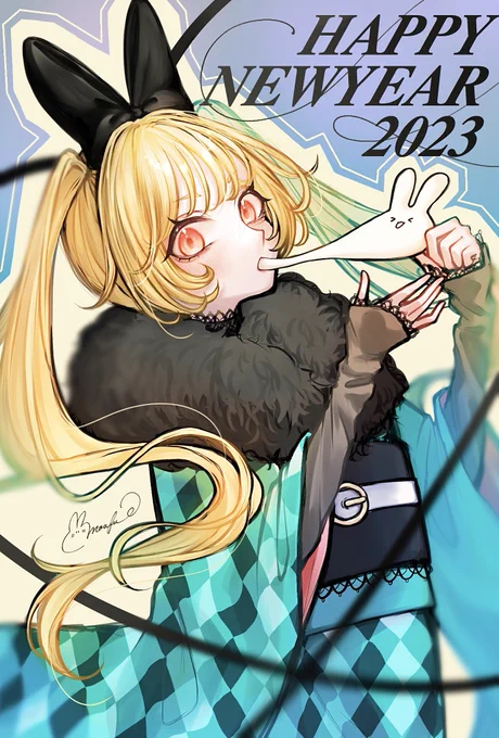 あけましておめでとうございます- ̗̀ ꪔ̤̥ꪔ̤̮ꪔ̤̫  ̖́-2023年も日々精進、たくさんイラスト描けるように頑張ります…!みんなにとってもHAPPYな一年になりますように!!#HappyNewYear2023    #謹賀新年 #お正月イラスト  #イラスト 