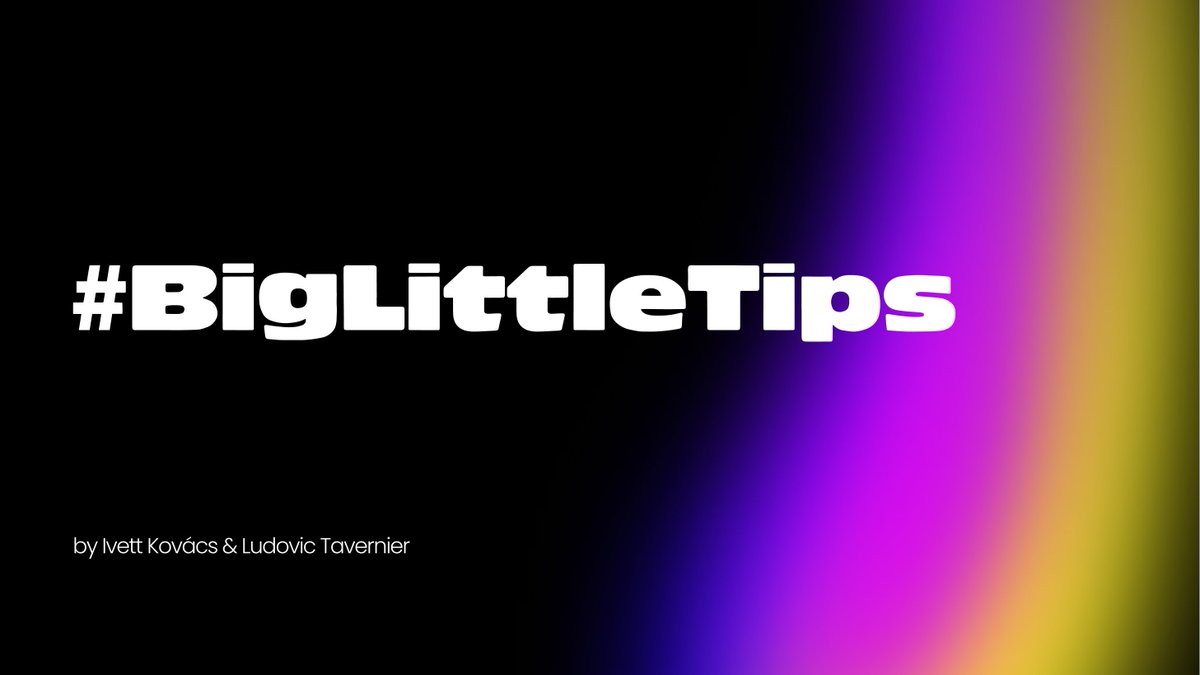 Every week <a href="/ltavernier7/">Ludovic Tavernier</a> and I will share 1-1 #Tableau tips that can help you in your daily work or simply surprise you with what Tableau is capable of that you 
haven't tried yet.
👉🏼Follow #BigLittleTips and let’s explore something 'new' together.