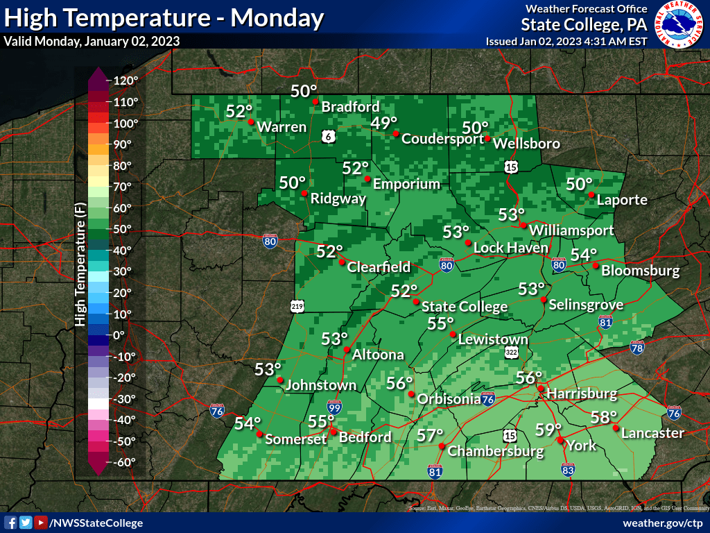 NWS State College on Twitter "In spite of a good deal of cloudiness