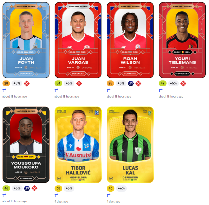 nlgallo56's tweet photo. Giveway 💫

Offert par 2 généreux donateurs, à gagner ce lot de cartes nations + 2 cartes limited.

RT + Follow mon compte. Tirage dans 24h.

#Sorare https://t.co/7oOOrMNDwY