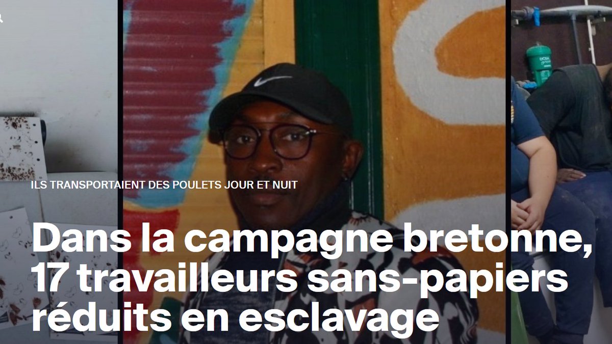 SylvainErnault's tweet photo. Pour ces travailleurs africains, la Bretagne restera synonyme d'esclavage moderne. L'un d'entre eux s'est donné la mort en 2021. Marc Szambelan, patron de la société de ramassage de volailles Prestavic, a été condamné à 2 ans de prison ferme en décembre.

https://t.co/i5DLOMt2TP https://t.co/gjowZJj90k