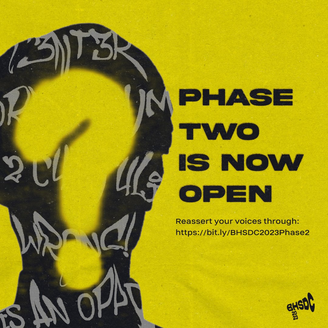 bulsudebsoc's tweet photo. Phase 2 is here! Click the link to register and fill in the information accurately. Phase 2 will run until February 3, 2023. 

For the interested participants who have not registered during Phase 1, you may fill out the Phase 2 form directly. https://t.co/mvVJBXFjwp