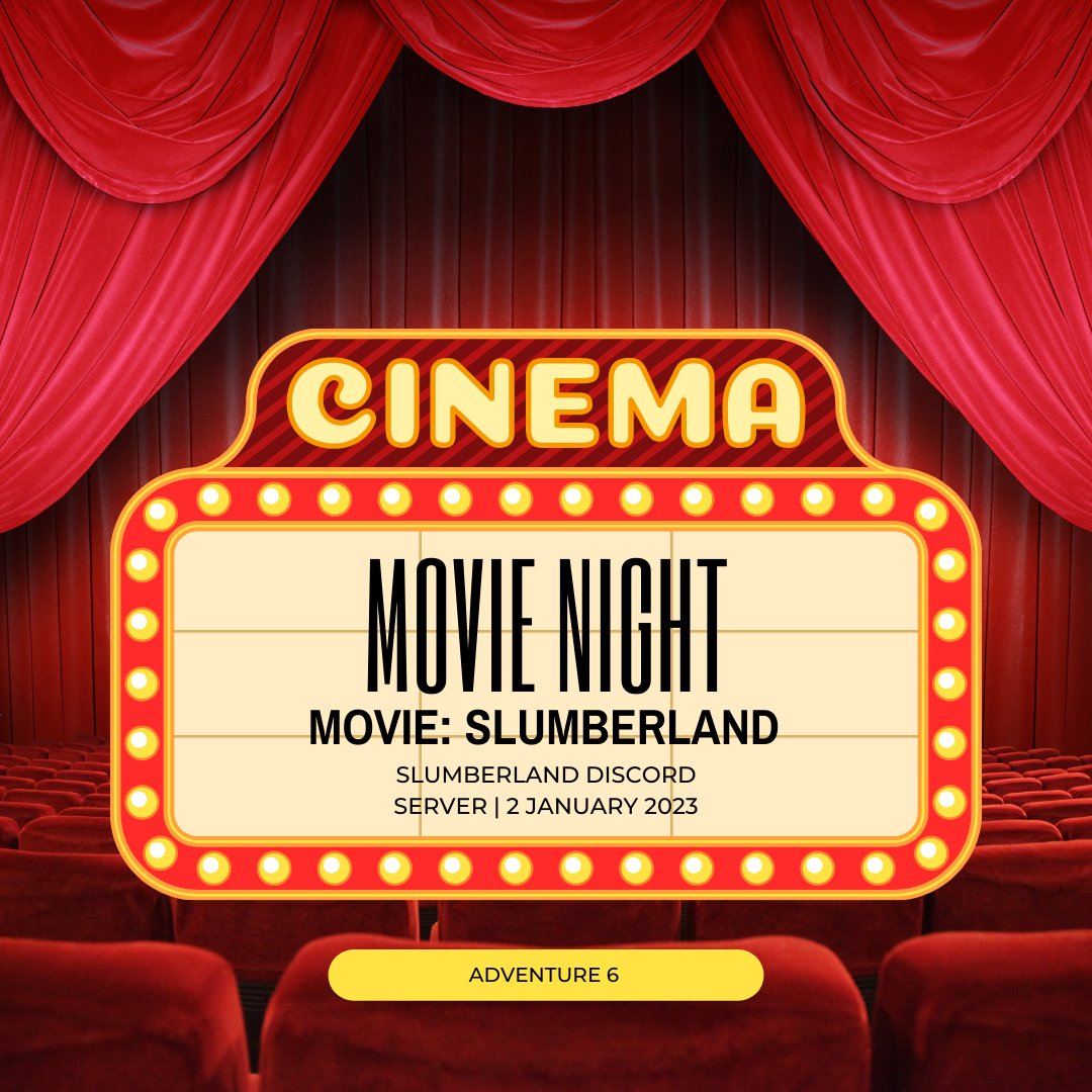 SLMBRLANDRPW's tweet photo. ㅤ

❨ ✦ ❩  Wakey-wakey, sleepyheads!

Our movie night will start at 8PM. Prepare your snacks and drinks as we go back to our roots. The movie night will happen on Discord so we’re inviting everyone to join: https://t.co/WR8uJp3PpM
ㅤ https://t.co/nqEtnJfzny