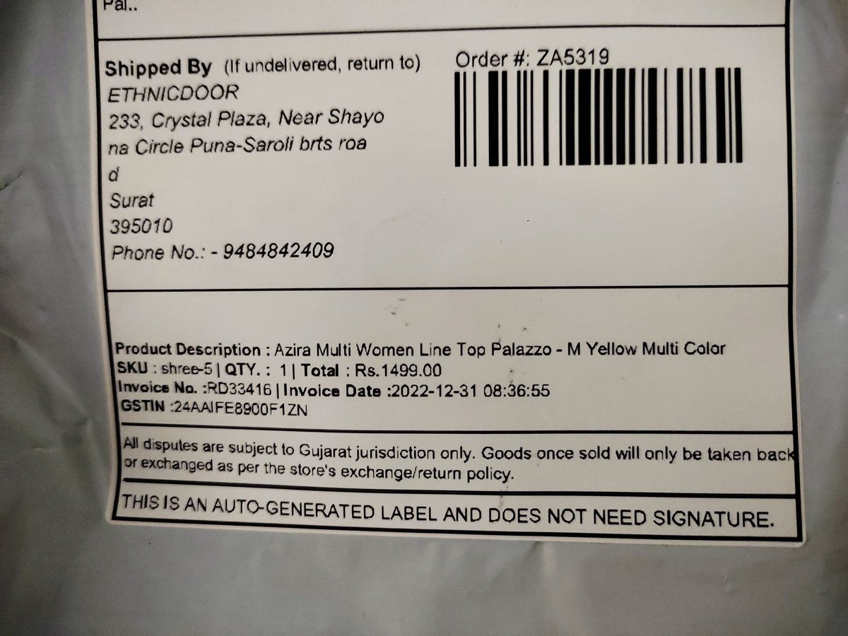 reshmailsu's tweet photo. @Cyberdost @Cybercellindia @CybercrimeCID 
https://t.co/LwAB7R1CPp is a fraud online clothing website. I have ordered 1500rps dress n got cheap duplicate dress which is not even worth 500. No response for refund n number they have given is out of service 9484842409,9925485647 https://t.co/YB8kXGuaVG