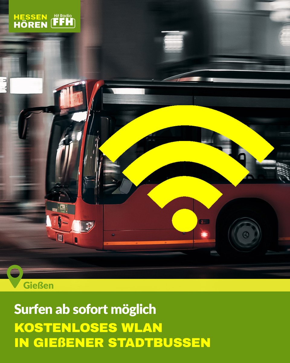 FFHde's tweet photo. Die Busse sind über SIM-Karten mit dem LTE-Netz verbunden, als Kunde muss man nur einen Haken setzen und schon kann losgesurft werden. Mehr dazu:
👉 https://t.co/NDai2pOxn8 #Stadtbus #Gießen #WLAN https://t.co/QMpKmetU7I